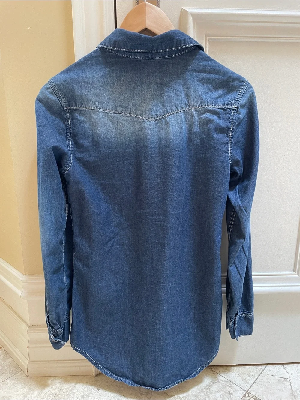 H&M Divided Denim Button-Up Shirt - Blue - Picture 3 of 4